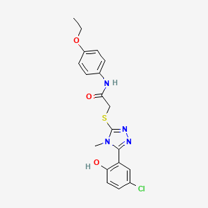 2-{[5-(5-chloro-2-hydroxyphenyl)-4-methyl-4H-1,2,4-triazol-3-yl]thio}-N-(4-ethoxyphenyl)acetamide