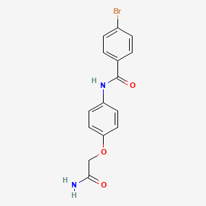 N-[4-(2-amino-2-oxoethoxy)phenyl]-4-bromobenzamide