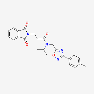 3-(1,3-dioxo-1,3-dihydro-2H-isoindol-2-yl)-N-isopropyl-N-{[3-(4-methylphenyl)-1,2,4-oxadiazol-5-yl]methyl}propanamide