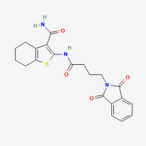 2-{[4-(1,3-dioxo-1,3-dihydro-2H-isoindol-2-yl)butanoyl]amino}-4,5,6,7-tetrahydro-1-benzothiophene-3-carboxamide