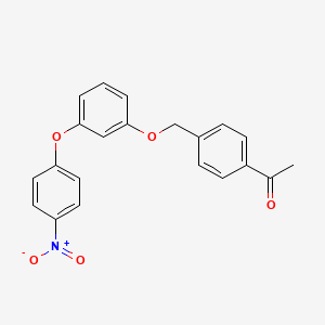 1-(4-{[3-(4-Nitrophenoxy)phenoxy]methyl}phenyl)-1-ethanone