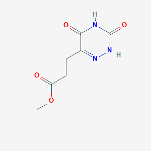 3-(3,5-dioxo-2H-1,2,4-triazin-6-yl)propanoic acid ethyl ester