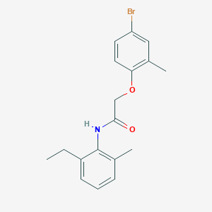 2-(4-bromo-2-methylphenoxy)-N-(2-ethyl-6-methylphenyl)acetamide