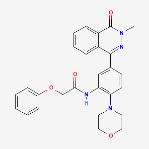 molecular formula C27H26N4O4 B3630123 N-[5-(3-methyl-4-oxo-3,4-dihydro-1-phthalazinyl)-2-(4-morpholinyl)phenyl]-2-phenoxyacetamide 