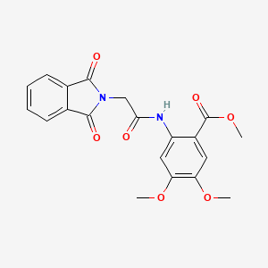 methyl 2-{[(1,3-dioxo-1,3-dihydro-2H-isoindol-2-yl)acetyl]amino}-4,5-dimethoxybenzoate