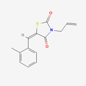 (5E)-5-(2-methylbenzylidene)-3-(prop-2-en-1-yl)-1,3-thiazolidine-2,4-dione