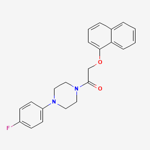 1-(4-fluorophenyl)-4-[(1-naphthyloxy)acetyl]piperazine