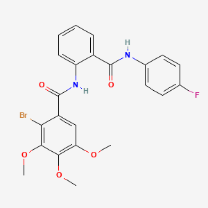 2-bromo-N-[2-[(4-fluorophenyl)carbamoyl]phenyl]-3,4,5-trimethoxybenzamide