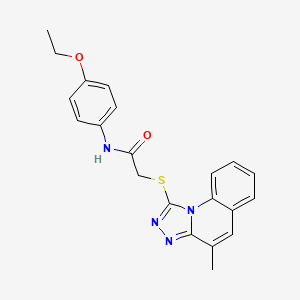 N-(4-Ethoxyphenyl)-2-({4-methyl-[1,2,4]triazolo[4,3-A]quinolin-1-YL}sulfanyl)acetamide