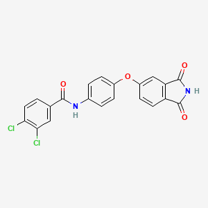 3,4-dichloro-N-{4-[(1,3-dioxo-2,3-dihydro-1H-isoindol-5-yl)oxy]phenyl}benzamide