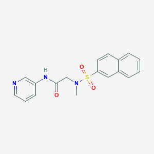 N~2~-methyl-N~2~-(2-naphthylsulfonyl)-N~1~-3-pyridinylglycinamide