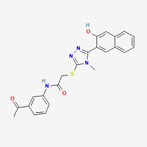 N-(3-acetylphenyl)-2-{[5-(3-hydroxy-2-naphthyl)-4-methyl-4H-1,2,4-triazol-3-yl]thio}acetamide