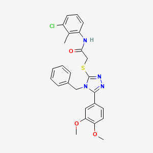 2-{[4-benzyl-5-(3,4-dimethoxyphenyl)-4H-1,2,4-triazol-3-yl]thio}-N-(3-chloro-2-methylphenyl)acetamide