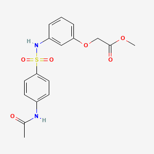 methyl [3-({[4-(acetylamino)phenyl]sulfonyl}amino)phenoxy]acetate