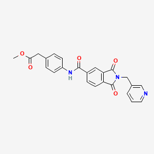 methyl [4-({[1,3-dioxo-2-(3-pyridinylmethyl)-2,3-dihydro-1H-isoindol-5-yl]carbonyl}amino)phenyl]acetate