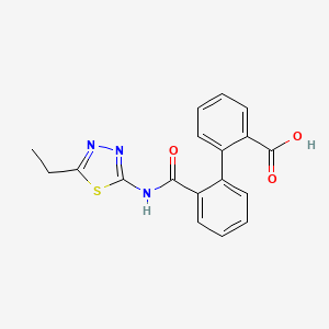 2'-{[(5-ethyl-1,3,4-thiadiazol-2-yl)amino]carbonyl}-2-biphenylcarboxylic acid