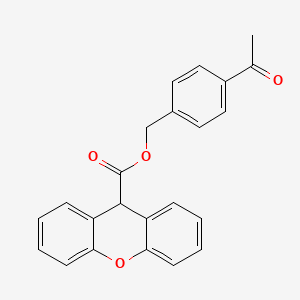 4-acetylbenzyl 9H-xanthene-9-carboxylate