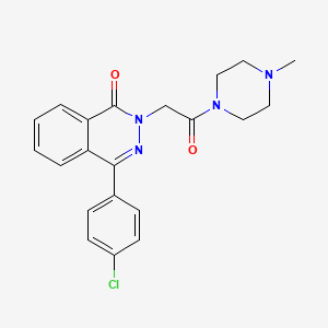 4-(4-CHLOROPHENYL)-2-[2-(4-METHYLPIPERAZIN-1-YL)-2-OXOETHYL]-1,2-DIHYDROPHTHALAZIN-1-ONE