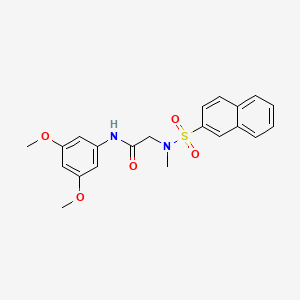 N-(3,5-dimethoxyphenyl)-2-[methyl(naphthalen-2-ylsulfonyl)amino]acetamide