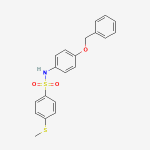 N-[4-(benzyloxy)phenyl]-4-(methylthio)benzenesulfonamide