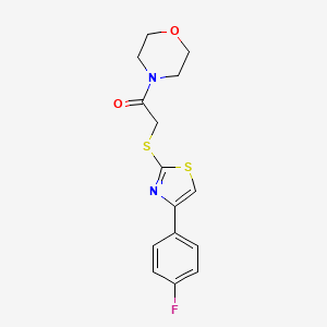 4-({[4-(4-fluorophenyl)-1,3-thiazol-2-yl]thio}acetyl)morpholine