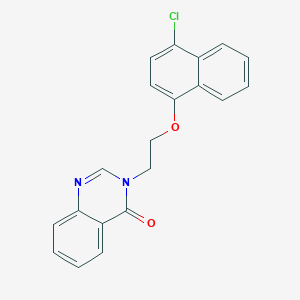 3-[2-(4-Chloronaphthalen-1-yl)oxyethyl]quinazolin-4-one