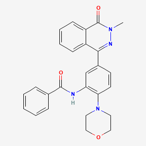 molecular formula C26H24N4O3 B3630481 N-[5-(3-methyl-4-oxo-3,4-dihydrophthalazin-1-yl)-2-(morpholin-4-yl)phenyl]benzamide 