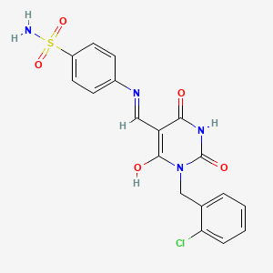 4-({[1-(2-chlorobenzyl)-2,4,6-trioxotetrahydro-5(2H)-pyrimidinylidene]methyl}amino)benzenesulfonamide