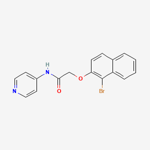 2-[(1-bromo-2-naphthyl)oxy]-N-4-pyridinylacetamide