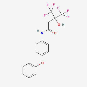 4,4,4-trifluoro-3-hydroxy-N-(4-phenoxyphenyl)-3-(trifluoromethyl)butanamide