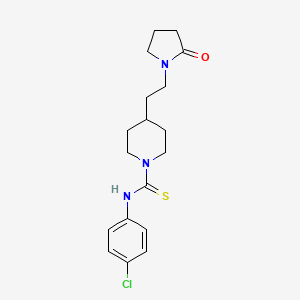 N-(4-chlorophenyl)-4-[2-(2-oxo-1-pyrrolidinyl)ethyl]-1-piperidinecarbothioamide