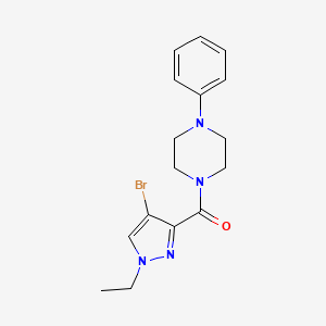 1-[(4-bromo-1-ethyl-1H-pyrazol-3-yl)carbonyl]-4-phenylpiperazine