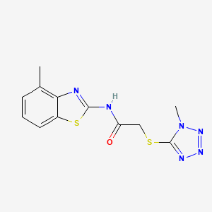 N~1~-(4-METHYL-1,3-BENZOTHIAZOL-2-YL)-2-[(1-METHYL-1H-1,2,3,4-TETRAAZOL-5-YL)SULFANYL]ACETAMIDE