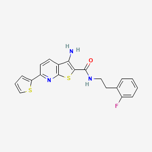 3-amino-N-[2-(2-fluorophenyl)ethyl]-6-(2-thienyl)thieno[2,3-b]pyridine-2-carboxamide