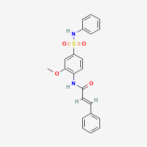 N-[4-(anilinosulfonyl)-2-methoxyphenyl]-3-phenylacrylamide