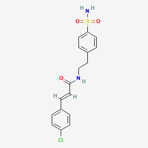 (E)-N-[4-(AMINOSULFONYL)PHENETHYL]-3-(4-CHLOROPHENYL)-2-PROPENAMIDE