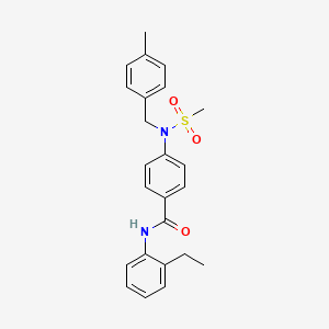 N-(2-ethylphenyl)-4-[(4-methylbenzyl)(methylsulfonyl)amino]benzamide