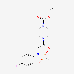 ethyl 4-[2-(4-iodo-N-methylsulfonylanilino)acetyl]piperazine-1-carboxylate