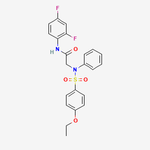 N~1~-(2,4-difluorophenyl)-N~2~-[(4-ethoxyphenyl)sulfonyl]-N~2~-phenylglycinamide