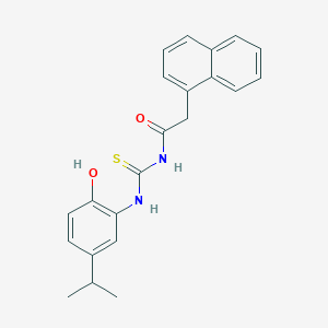 N-[(2-hydroxy-5-propan-2-ylphenyl)carbamothioyl]-2-naphthalen-1-ylacetamide