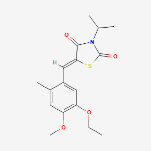 5-(5-ethoxy-4-methoxy-2-methylbenzylidene)-3-isopropyl-1,3-thiazolidine-2,4-dione