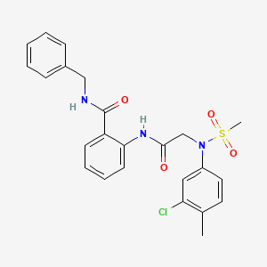 N-benzyl-2-{[N-(3-chloro-4-methylphenyl)-N-(methylsulfonyl)glycyl]amino}benzamide