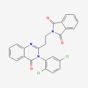 2-{2-[3-(2,5-dichlorophenyl)-4-oxo-3,4-dihydro-2-quinazolinyl]ethyl}-1H-isoindole-1,3(2H)-dione