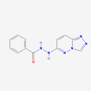 molecular formula C12H10N6O B363097 N'-[1,2,4]triazolo[4,3-b]pyridazin-6-ylbenzohydrazide CAS No. 631863-41-7