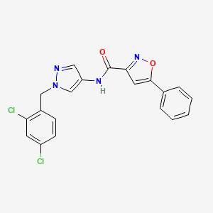 N-[1-(2,4-dichlorobenzyl)-1H-pyrazol-4-yl]-5-phenyl-3-isoxazolecarboxamide