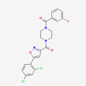 1-{[5-(2,4-dichlorophenyl)-3-isoxazolyl]carbonyl}-4-(3-fluorobenzoyl)piperazine