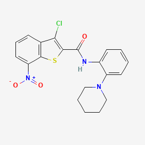 3-chloro-7-nitro-N-[2-(1-piperidinyl)phenyl]-1-benzothiophene-2-carboxamide