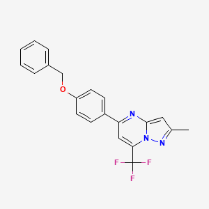 5-[4-(benzyloxy)phenyl]-2-methyl-7-(trifluoromethyl)pyrazolo[1,5-a]pyrimidine