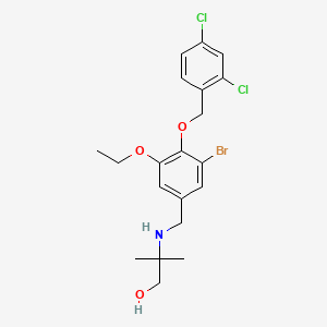 2-({3-bromo-4-[(2,4-dichlorobenzyl)oxy]-5-ethoxybenzyl}amino)-2-methyl-1-propanol