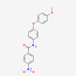 molecular formula C20H16N2O5 B3631077 N-[4-(4-methoxyphenoxy)phenyl]-4-nitrobenzamide 